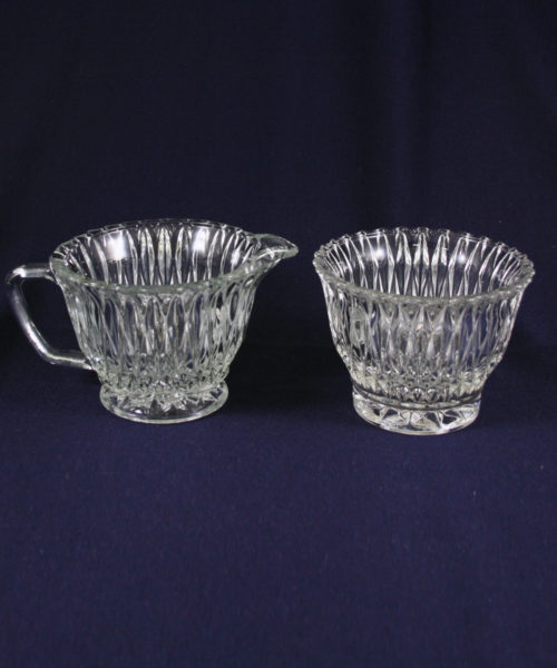 Cream & Sugar, Clear Glass