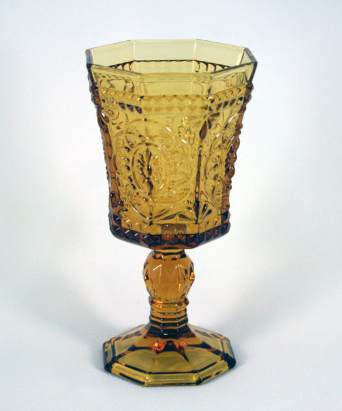Vintage Vatican Amber Goblet